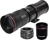 High-Power 420-1600mm f/8.3 Manual Telephoto Zoom Lens for Canon EOS R, R3, R5, R6, R7, R8, R10, RP Mirrorless Cameras