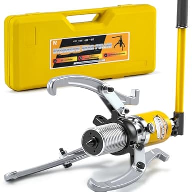 NEWTRY 20 Ton Hydraulic Gear Puller Kit, Wheel Bearing Pulling Separator, 3 Jaw Puller, Vertically & Horizontally, w/Case, Heavy Duty Mechanical Repair