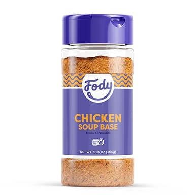 Fody Foods Chicken Soup Base & Seasoning, 10.6 Oz, Ready to Use, Garlic and Onion Free, Low FODMAP Certified, Gut & IBS Friendly, Non-GMO, Gluten Free