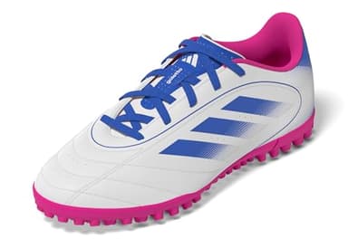 Adidas Unisex-Kids Goletto IX Turf Soccer, White/Bright Royal/Team Shock Pink, 6