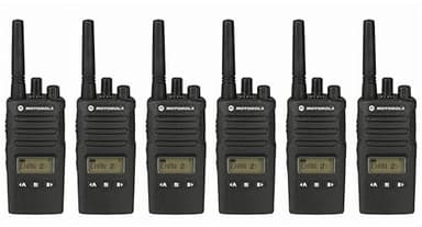 6 Pack of Motorola RMU2080D Two Way Radio Walkie Talkies