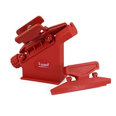 Fletching Jig with Straight Helix Clamps Adjustable Fletch Tool Feather Stick Kit for DIY Repair Arrows Bolts (Red)