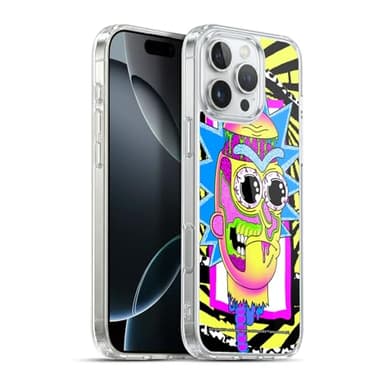 Head Case Designs Officially Licensed Rick and Morty Rick Season 1 & 2 Graphics Gel Case [Military Grade Protection] Compatible with Apple iPhone 16 Pro Max and Compatible with MagSafe