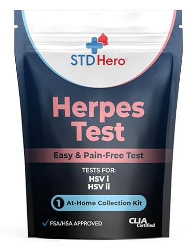 Better Life Science at-Home HSV Test Kit – Health Screening Kit for Men & Women – Discreet Sample Collection – Easy-to-Use Home Testing Kit with Secure Online Results and Lab Processing