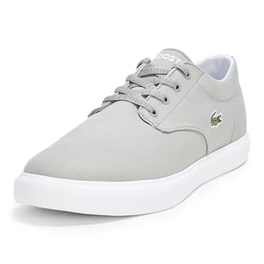 Lacoste Men's Grip Base Sneaker, Gray & White, 10.5