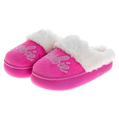 Josmo Barbie Slipper Sandal House Shoe Slippers for Women - NonSlip Comfy Plush Soft Fluffy Warm - Hot Pink (size 5-6 Adults)