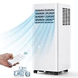 EUHOMY Portable Air Conditioners 10,000 Btu, Quiet Portable Cooling AC Up to 450 Sq.Ft. with Dehumidifier, Fan, Sleep Modes,3-1 AC Unit with Remote Control & 24H Timer for Bedroom, Room, Apartments