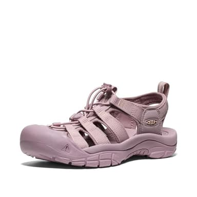 KEEN Women's Newport H2 Closed Toe Water Sandals, Monochrome/Toadstool, 8