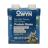 OWYN 100% Vegan Plant-Based Protein Shakes | Smooth Vanilla, 11.15 Fl Oz (Pack of 4) | Dairy-Free, Gluten-Free, Soy-Free, Tree Nut-Free, Egg-Free, Allergy-Free, Vegetarian
