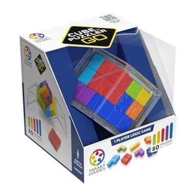 Smart Games - Cube Puzzler Go, Puzzle Game with 80 Challenges, 8+ Years
