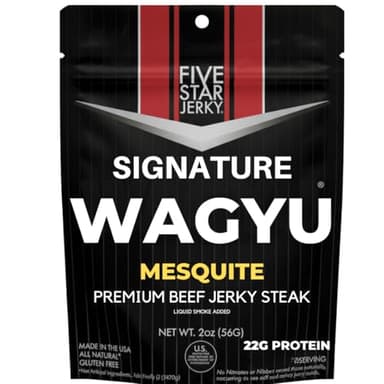 Five Star Wagyu Beef Jerky – Tender Mesquite 2-Pack (4oz)