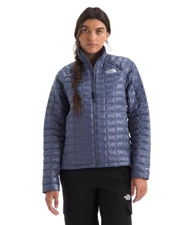 The North Face Women's ThermoBall Insulated Jacket (Standard & Plus Size) - Wind & Water Resistant, Secure Zip Pockets, Twilight Galaxy, Medium