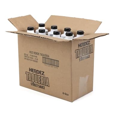 HERDEZ TAQUERIA STREET SAUCE verde taco sauce, Squeeze Bottle, 9 oz(Pack of 8)