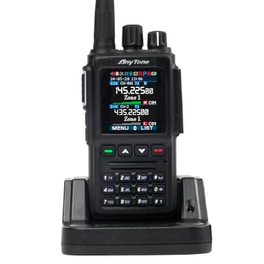 DMR Radio Handheld AT-D168UV Portable Ham Radio with VHF/UHF Dual Band, Long Range, APRS, Digital & Analog Mode, Rechargeable, Clear Audio, Easy Programming & Secure Encryption