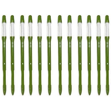 IPPINKA Sustee Aquameter, Bundle of 12, House Plant Soil Moisture Meter, Best for Indoor Potted Plants - Medium Green Refillable