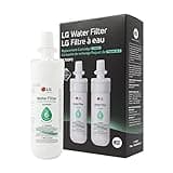 LG LT700P2 6-Month / 200 Gallon Refrigerator Replacement Water Filter, 2 Count (Pack of 1), White