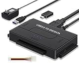 EYOOLD SATA IDE to USB 3.0 Adapter, External Hard Drive Reader Ultra Recovery Converter for Universal 2.5 3.5 IDE and SATA HDD SSD, 5.25-inch DVD/CD-ROM Optical Drive, Easy to Use