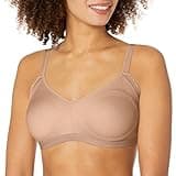 Warner's womens Simply Perfect Underarm Smoothing With Seamless Stretch Wireless Lightly Lined Comfort Rm3911t T Shirt Bra, Toasted Almond, Medium US