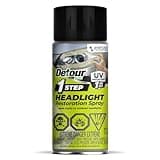 Detour 1-Step Headlight Restoration Spray, 2-in-1 Cleaner and Restorer for Plastic Car Headlights, Durable UV Coating for Long-Lasting Protection, Quick and Easy, No Sanding Required, 3 oz