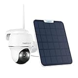 REOLINK First 4K Solar Security Cameras Wireless Outdoor, Argus PT 4K+ 6W Solar Panel, 360° Pan Tilt, 8MP Color Night Vision, 2.4/5 GHz Wi-Fi, No Monthly Fee, Home Hub Compatible