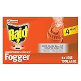 Raid Concentrated Deep Reach Pest Killer & Roach Fogger, 1.5 fl oz, 4 Count