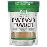 NOW Foods, Organic Raw Cacao Powder, with Polyphenols and Flavonols, Sun-Dried, Intensely Rich Flavor, 12-Ounce (Packaging May Vary)