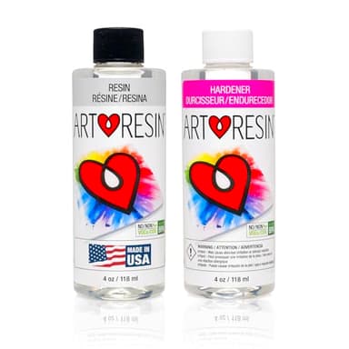 ArtResin Epoxy Resin – High-Gloss Clear Coat for Artwork - 8 oz (4 oz Resin + 4 oz Hardener) (236 ml)