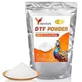 DTF Powder - 500g / 17.6oz White Digital Transfer Hot Melt Adhesive, DTF PreTreat Transfer Powder for All DTF and DTG Printers, DTF Hot Melt Adhesive Powder for All Fabric, 1.1LB