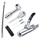 Grease Gun Accessory Kit,includes Grease Needle Dispenser, 2pcs Grease Needle Nozzles, 90 Degree Grease Coupler Adapter with Sleeves, Grease Gun Coupler, 12 Inch Grease-Gun-Hose, Zerk Fitting Cleaner