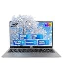 NIMO 15.6 IPS FHD-Student-Laptop, 16GB RAM 1TB SSD Intel Pentium Quad-Core N100 Backlit Keyboard Fingerprint (Beat to i3-1115G4, Up to 3.4GHz) Computer with WiFi 6 Numpad Win 11 Silver