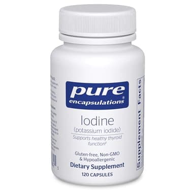 Pure Encapsulations Iodine - Supplement to Support The Thyroid & Help Maintain Healthy Cellular Metabolism - with Premium Potassium Iodide - 120 Capsules