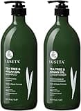 Luseta Tea Tree & Argan Oil Detangling Shampoo & Conditioner Set, 2 x 33.8 Oz