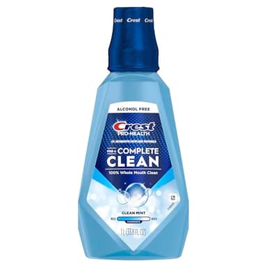 Crest Pro-Health Multi-Protection Mouthwash with CPC, Clean Mint, 1L (33.8 fl oz), Crest Mouthwash, Gingivitis Treatment