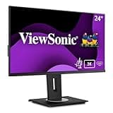 ViewSonic VG2455-2K 24 Inch IPS 1440p Monitor with USB C, HDMI, DisplayPort and 40 Degree Tilt Ergonomics for Home and Office