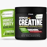 VITRUALS Creapure Creatine Monohydrate Powder – 10.58oz (0.66lb) (300g) German Creatine – Ultra-Pure for Strength & Recovery – 100% Made in Germany – with Scoop – Vegan, Keto-Friendly, Gluten-Free