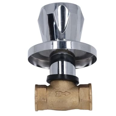OPPWONG Shower Head Valve, Shower Head Shut Off Valve, Brass Water Valve DN15 1/2 Inch Concealed Control Shower Shut Off Valve Shower Timer Shut Off with NPT Female Thread for Domestic Water System