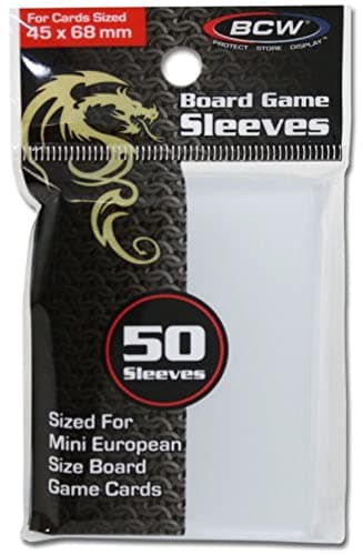 BCW 45x68mm Board Game Sleeves | Precision Fit for Mini-Sized Cards | Clear, Durable Protection | Perfect for Collectors & Gamers | Reliable Card Protection | Long-Lasting Board Game Accessory