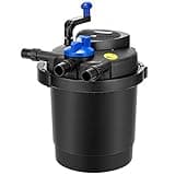 VIVOHOME Pressurized Biological Pond Filter, 1840GPH Suitable for Koi Ponds up to 1000 Gallons or Ornamental Ponds up to 2100 Gallons