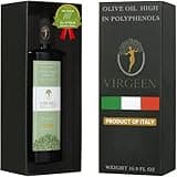 N°1 Drinking Extra Virgin Olive Oil - Italian Olive Oil from Italy 2025 Gold Awards Winner - 514 mg/kg High in Polyphenols evoo - 100% Unrefined and Cold pressed evoo for Drinking and Finishing Use