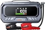 YaberAuto 10-in-1 Jump Starter with Air Compressor 7000A 160PSI 65W Charging, Portable Car Battery Jump Starter (All Gas/12L Diesel) Jump Box Car Battery Jumper Starter Portable Jumper Cables, 160W DC