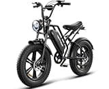 HAPPYRUN Electric Bike for Adults, 20" Fat Tire Ebike with 1500W Brushless Motor/ 48V 18Ah Removable Battery, Up to 30MPH / 68 Miles, 7-Speed Transmission UL Certified (G50) (G50) (G50)