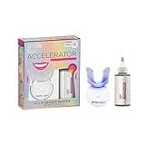 White Glo Accelerator Teeth Whitening Kit with LED Light for Sensitive Teeth and Gums, 3 Months of Professional Treatment, Carbamide Peroxide, Papaya, Pineapple Enzyme for Best Teeth Whitening Results