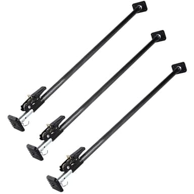 Keeper Adjustable Cargo Bar for Pickup Truck Bed, Ratcheting Cargo Bar, Ideal Work Truck Accessories, Black/Silver, 40"-70" Adjustable Length, 3 Pack