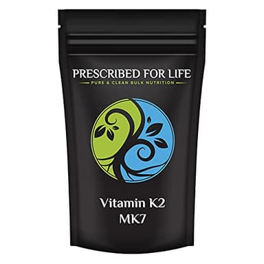Prescribed For Life Vitamin K2 MK7 Powder | K2 Vitamin Supplement for Health and Wellness | 1% Menaquinone Powder (2 oz / 56 g)
