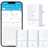 GoveeLife WiFi Water Ieak Detector 2 for Home, Smart Water Ieak Sensor 3 Pack with 100dB Adjustable Alarm and App Alerts, Wireless Detector with 1500 ft Transmission for Basement, Kitchen, Bathroom