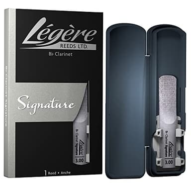Légère Reeds - Bb Clarinet Reed, Signature, Strength 3.00 (BBSS3.00) - Premium Synthetic Woodwind Reed