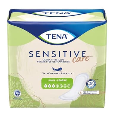 TENA Intimates Ultra Thin Light Bladder Leakage Pad for Women, Light Absorbency, Regular Length, 2 Pack 60 Total