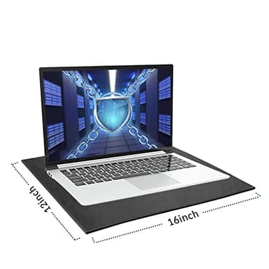 NEWBEAU EMF Protection Laptop Pad, 4-Layer Radiation Shielding Heat Blocker for Laptop, Tablet & Notebook, 12"x16" Portable Protection from EMF & Radiation