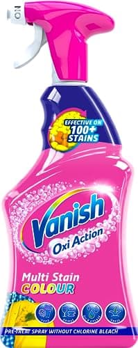 Vanish Oxi Action Pre-Treat For Tough Stains, Fabric Stain Remover Spray, Effective On 100+ Stains, Chlorine Bleach Free Formula, Safe on Everyday Fabrics, 500 ml, Pack of 1