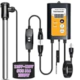 1800W Portable Fully Submersible Electric Pool And Hot Tub Immersion Water Heater With Gfci Plug, Thermostat For Bathtub, Inflatable, Swimming Above Ground Pools, Bathtub,Baptistry, Baptismal Pool
